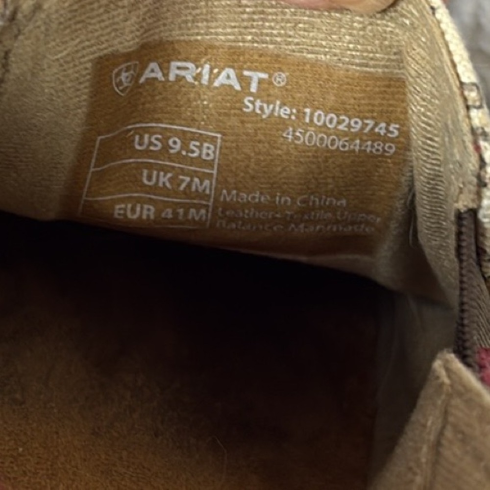 Ariat Cactus Cowboy Suede Cruiser - Picture 12 of 13